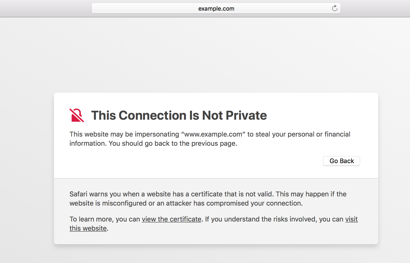 SSL Warning - Unknown Certificate SSL Warning - Unknown Certificate