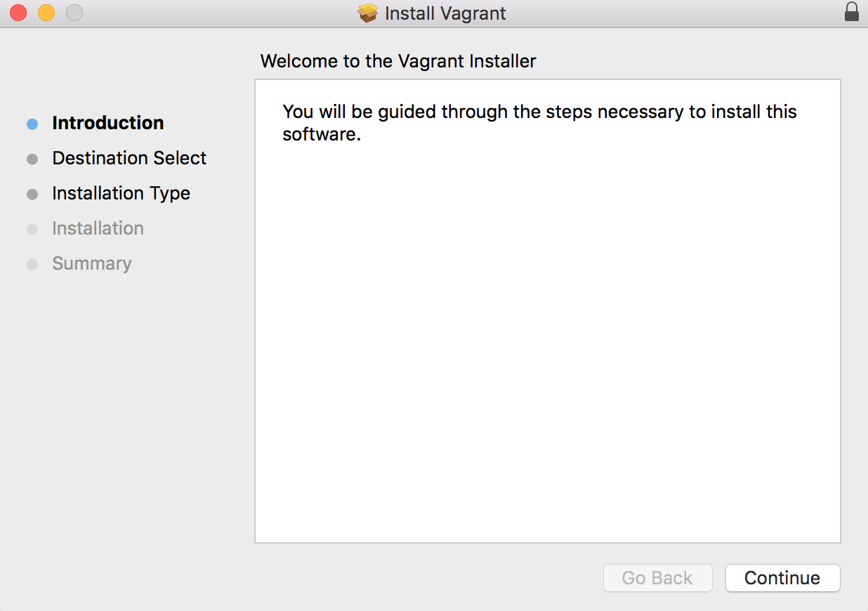 Step 2: For installing Vagrant in Mac Step 2: For installing Vagrant in Mac