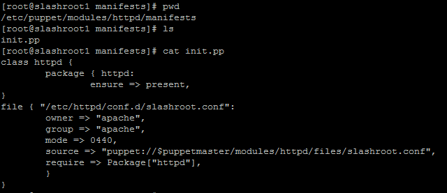 init.pp in puppet module configuring puppet module init.pp file