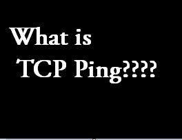 What is TCP ping and how is it used
