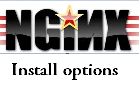 options available while installing nginx