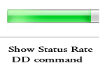 show status rate of dd command